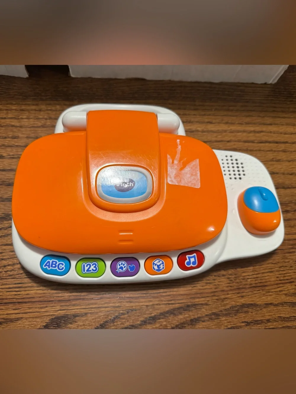 Vtech Orange and White tote & go Kids Learning Laptop - ABC 123